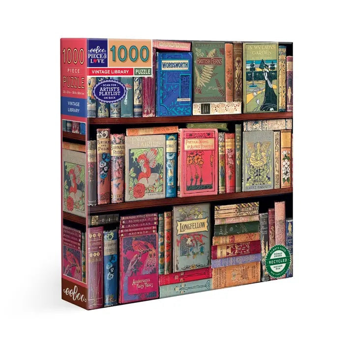 Eeboo Vintage Library 1000pc Puzzle