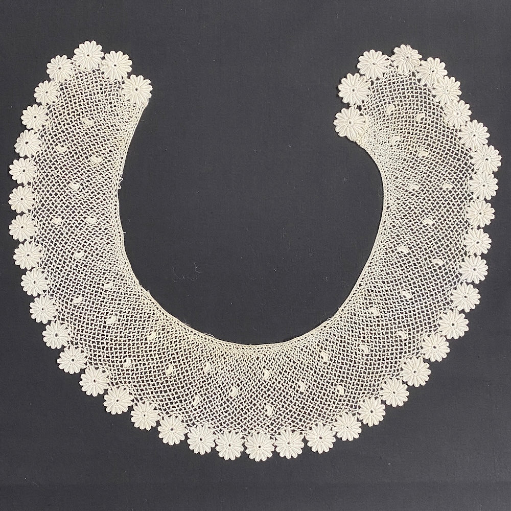 Antique Irish Crochet Lace Collar