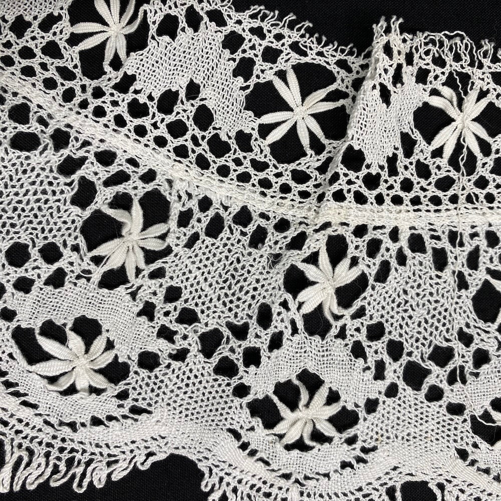 Antique Bobbin Lace Hearts and Flowers