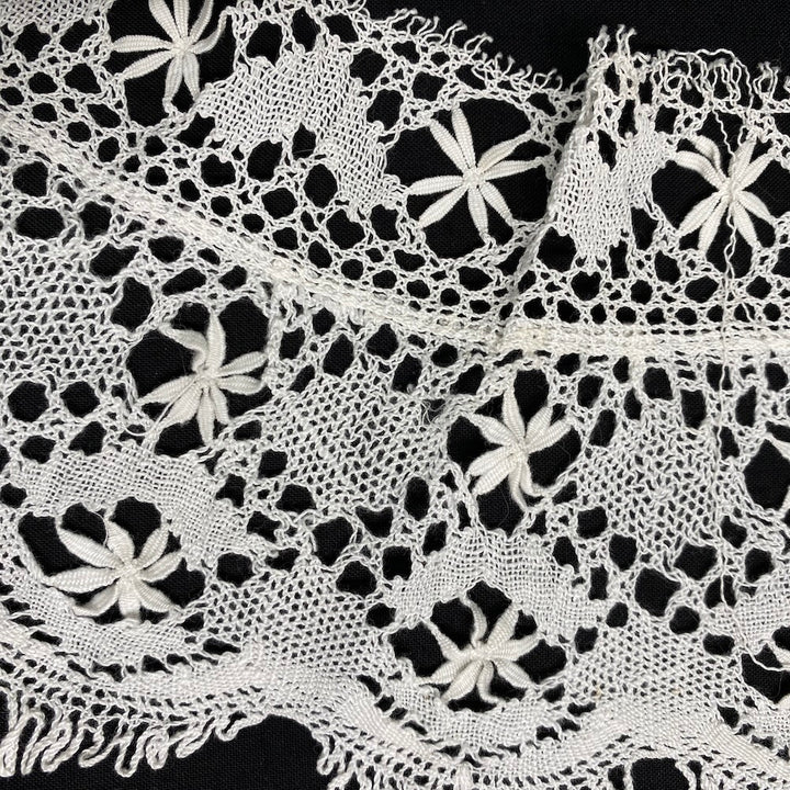 Antique Bobbin Lace Hearts and Flowers