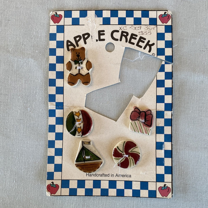 Vintage Handmade Apple Creek Buttons