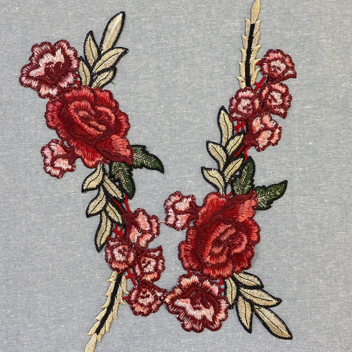 Sew on Large Roses Patch / Motif