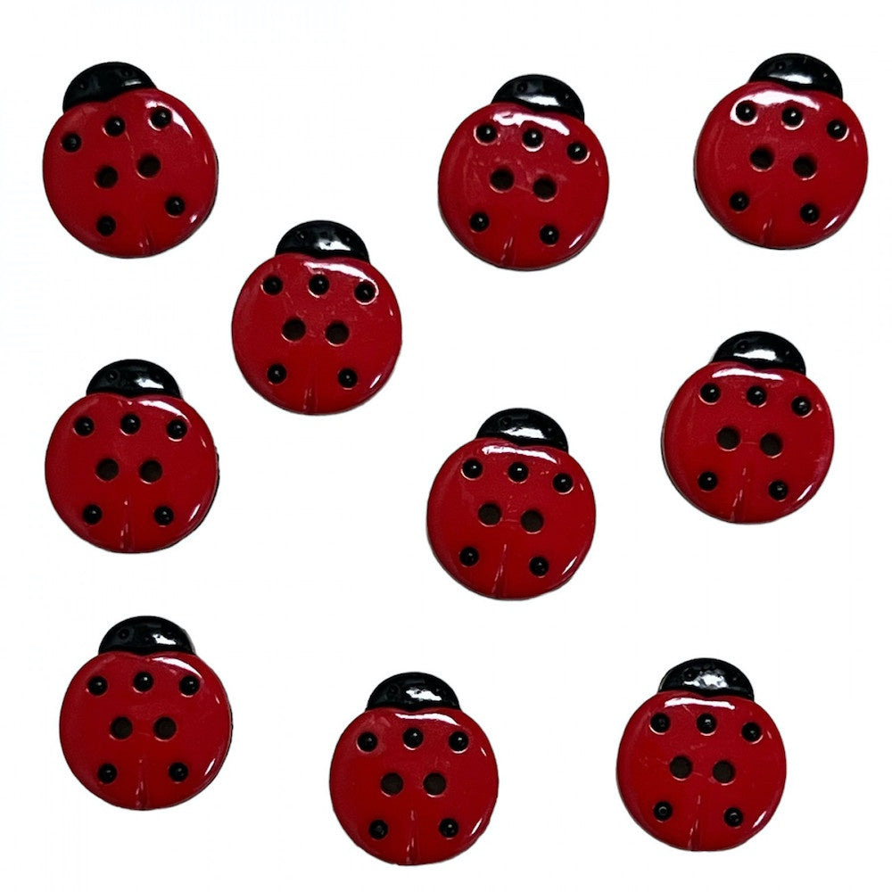 Ladybug Buttons