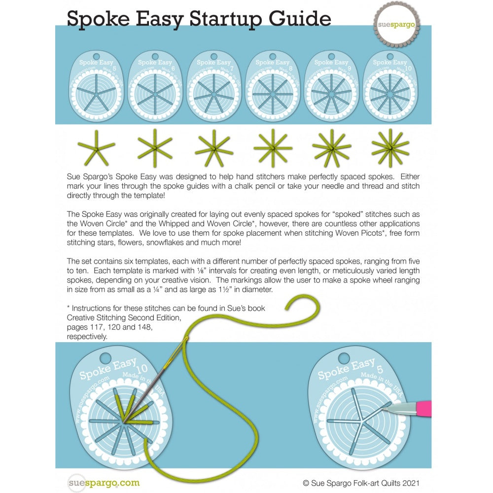 Spoke Easy Creative Stitching Templates