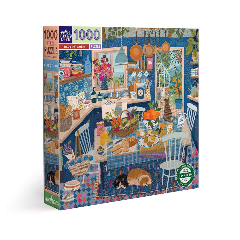 Eeboo Blue Kitchen 1000pc Puzzle